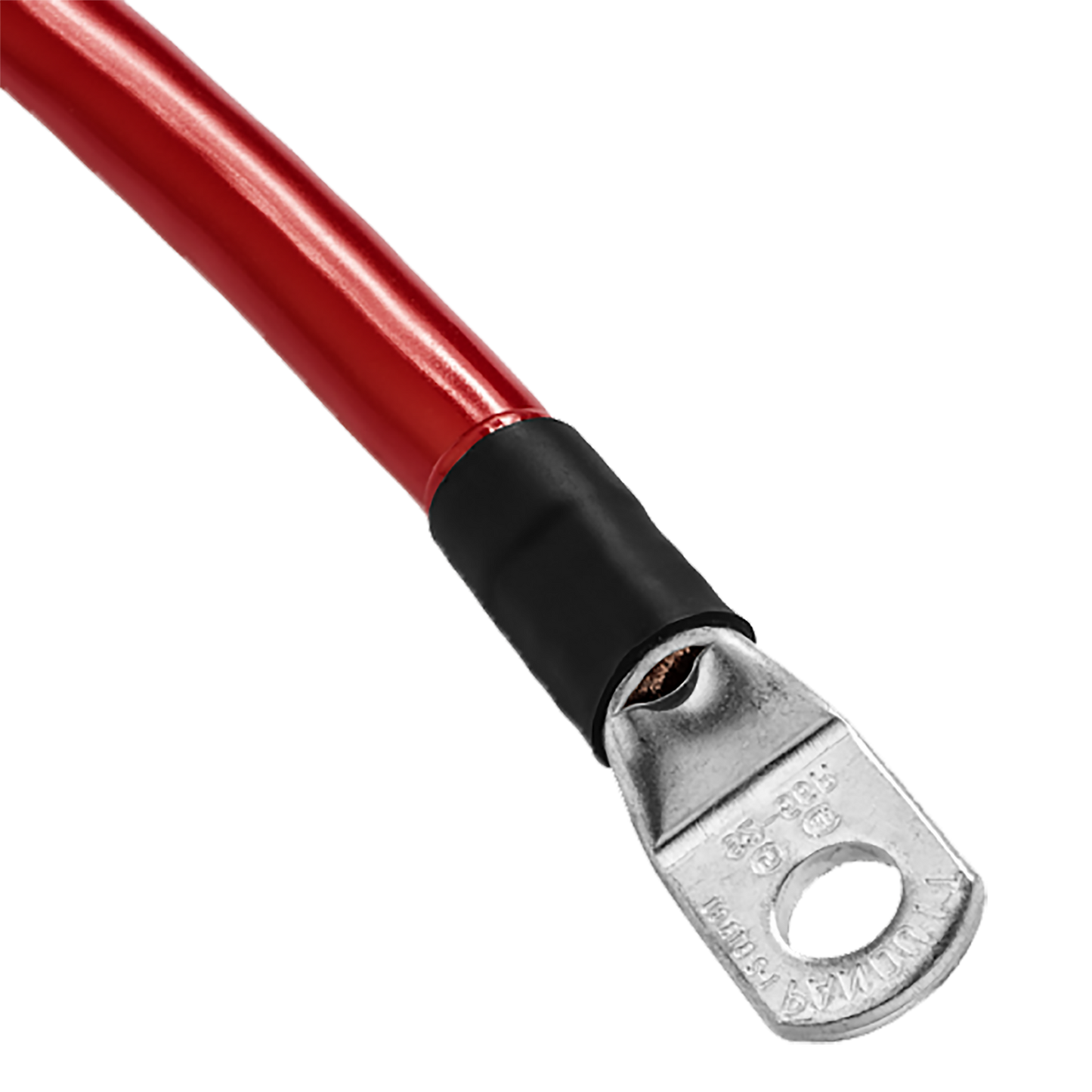 4 AWG Copper Battery Cable - 3/8 Red - 24 in.