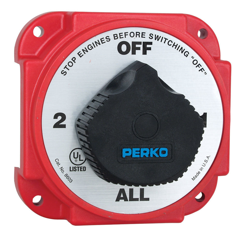Perko Heavy Duty Battery Selector Switch w/ Alternator Field Disconnect